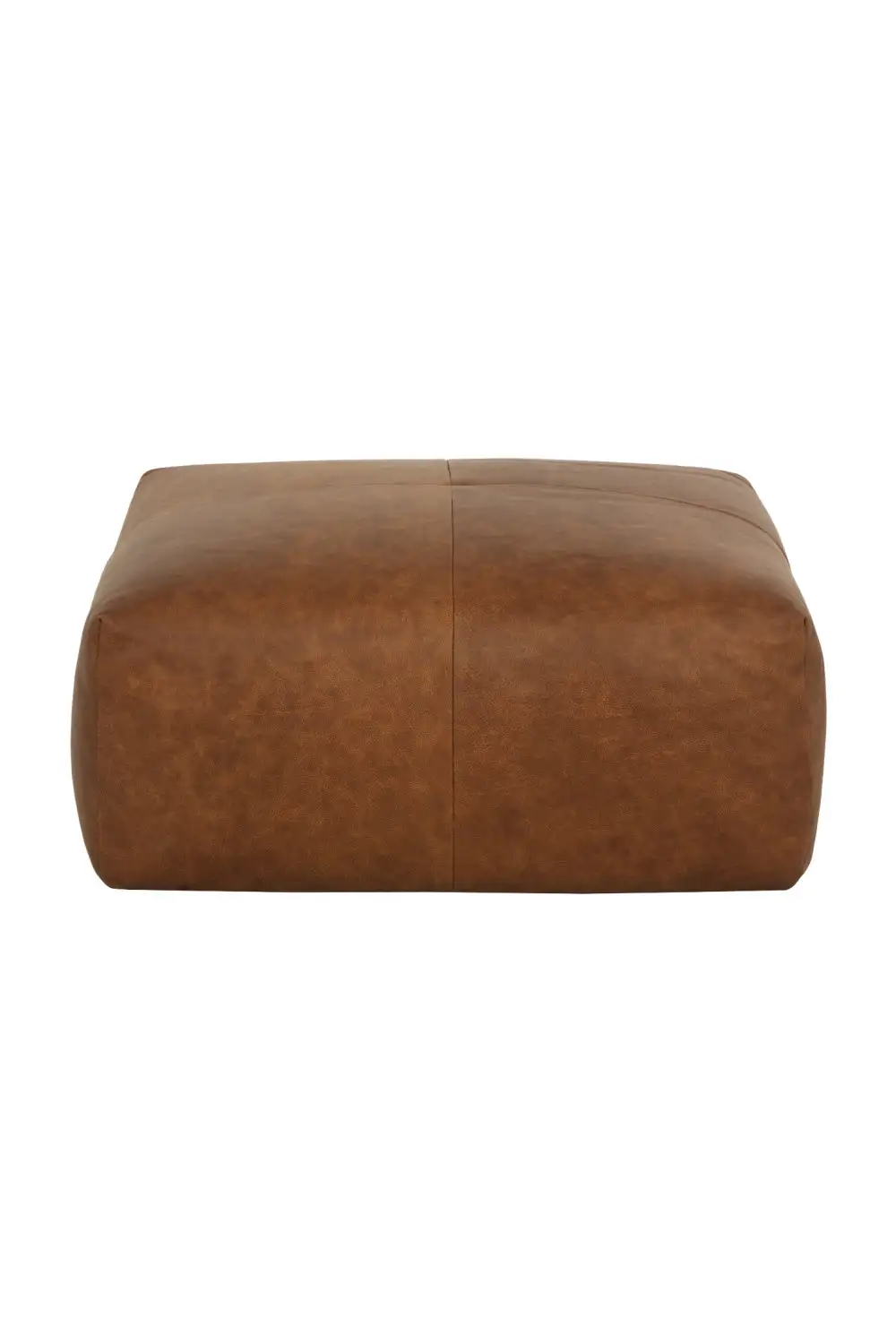 Leather Square Ottoman