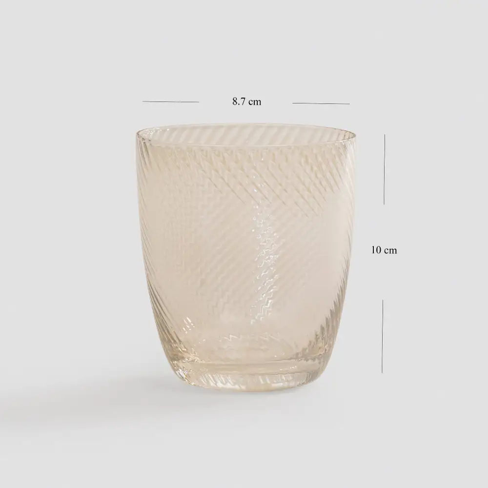 Amber Swirl Drinking Glass Set