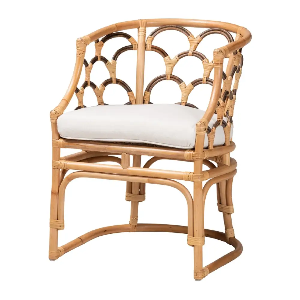 Bohemian Rattan Accent Chair