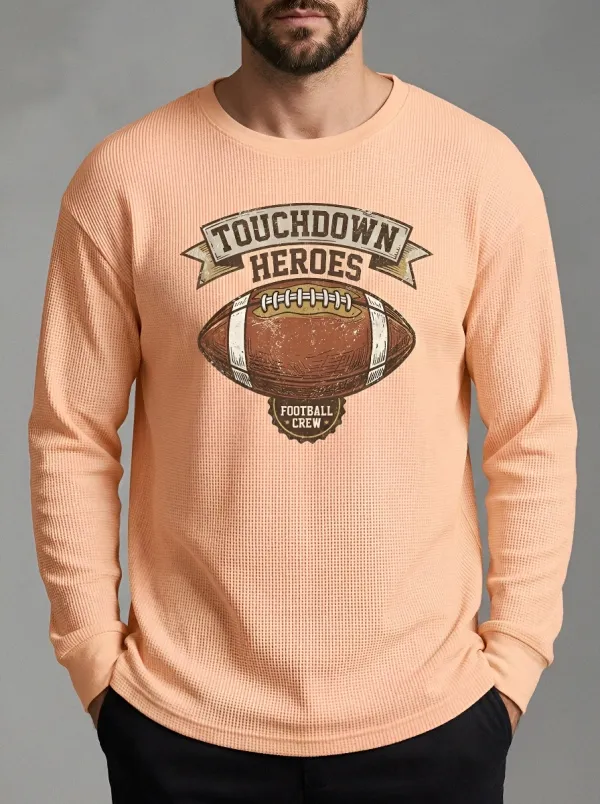 Football Graphic Casual T-Shirt