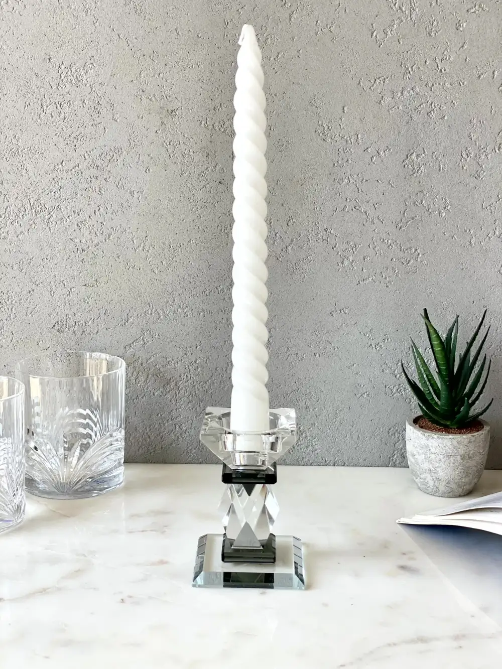 Black Axis Candle Stand Small