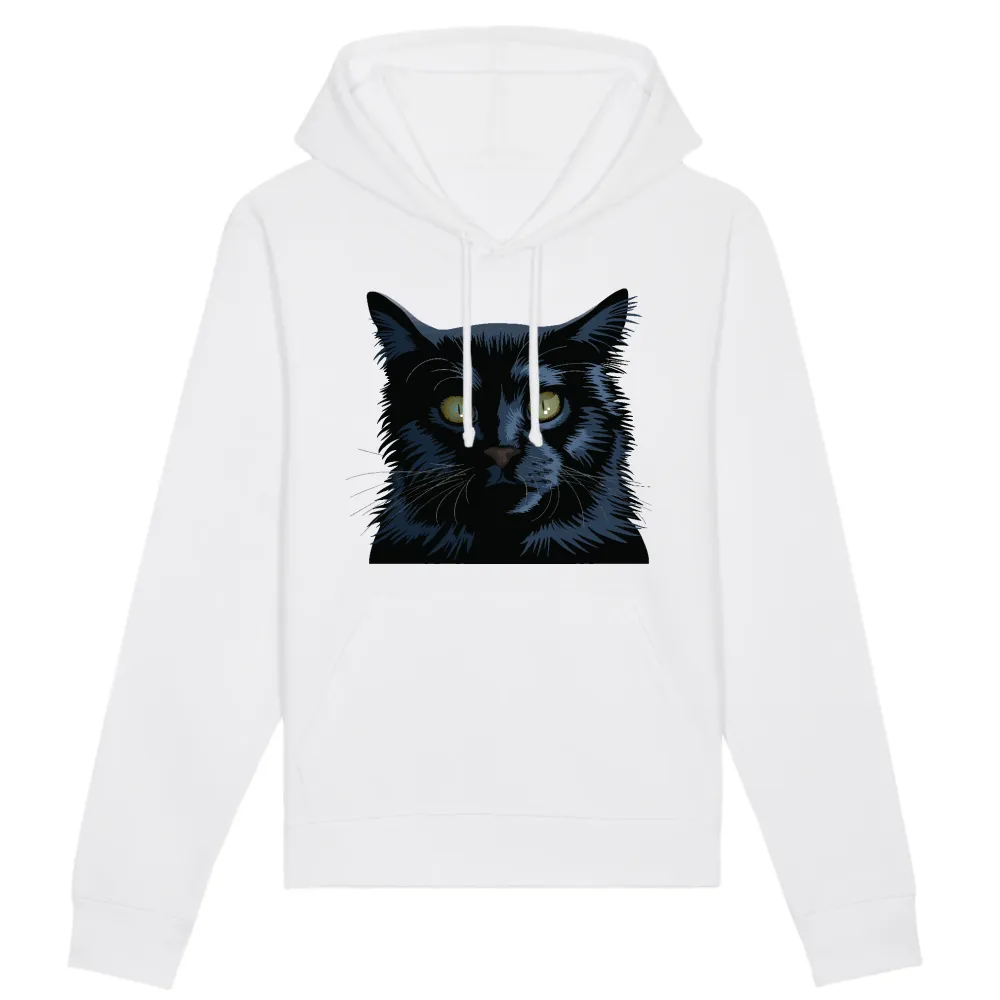 Black Cat Graphic Pullover Hoodie