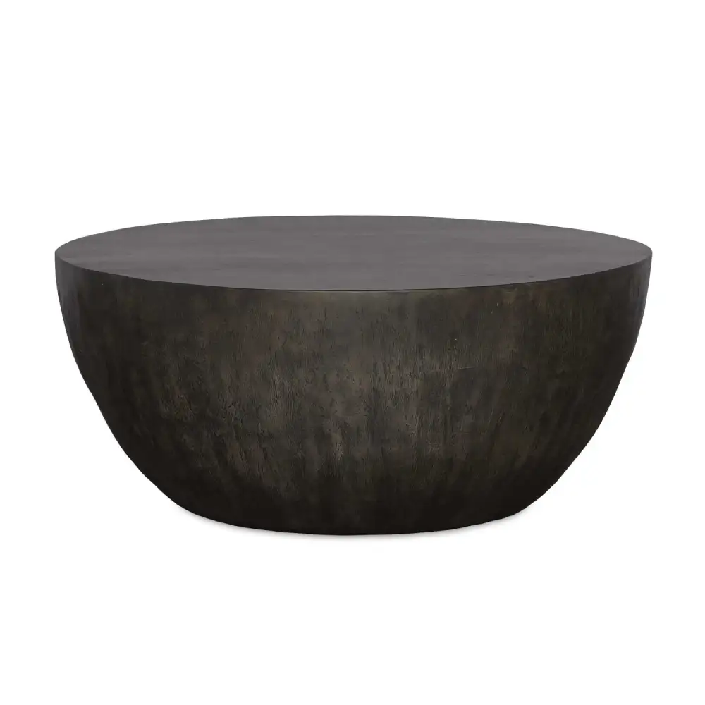 Round Mango Wood Coffee Table