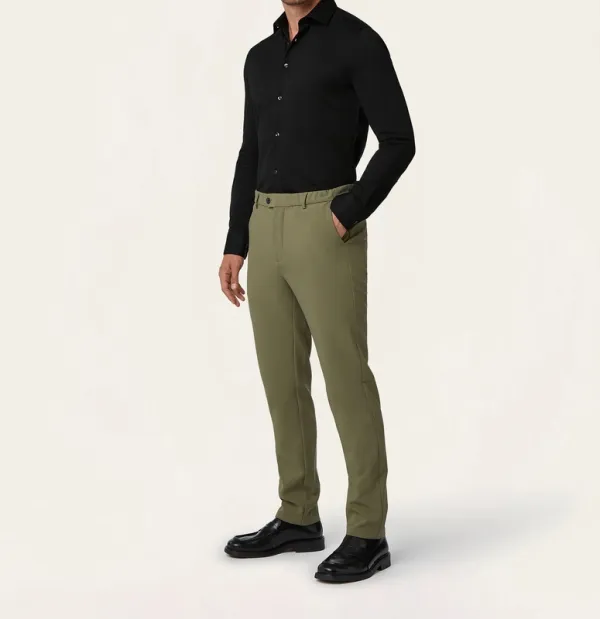 Knit Non-Iron Shirt Black