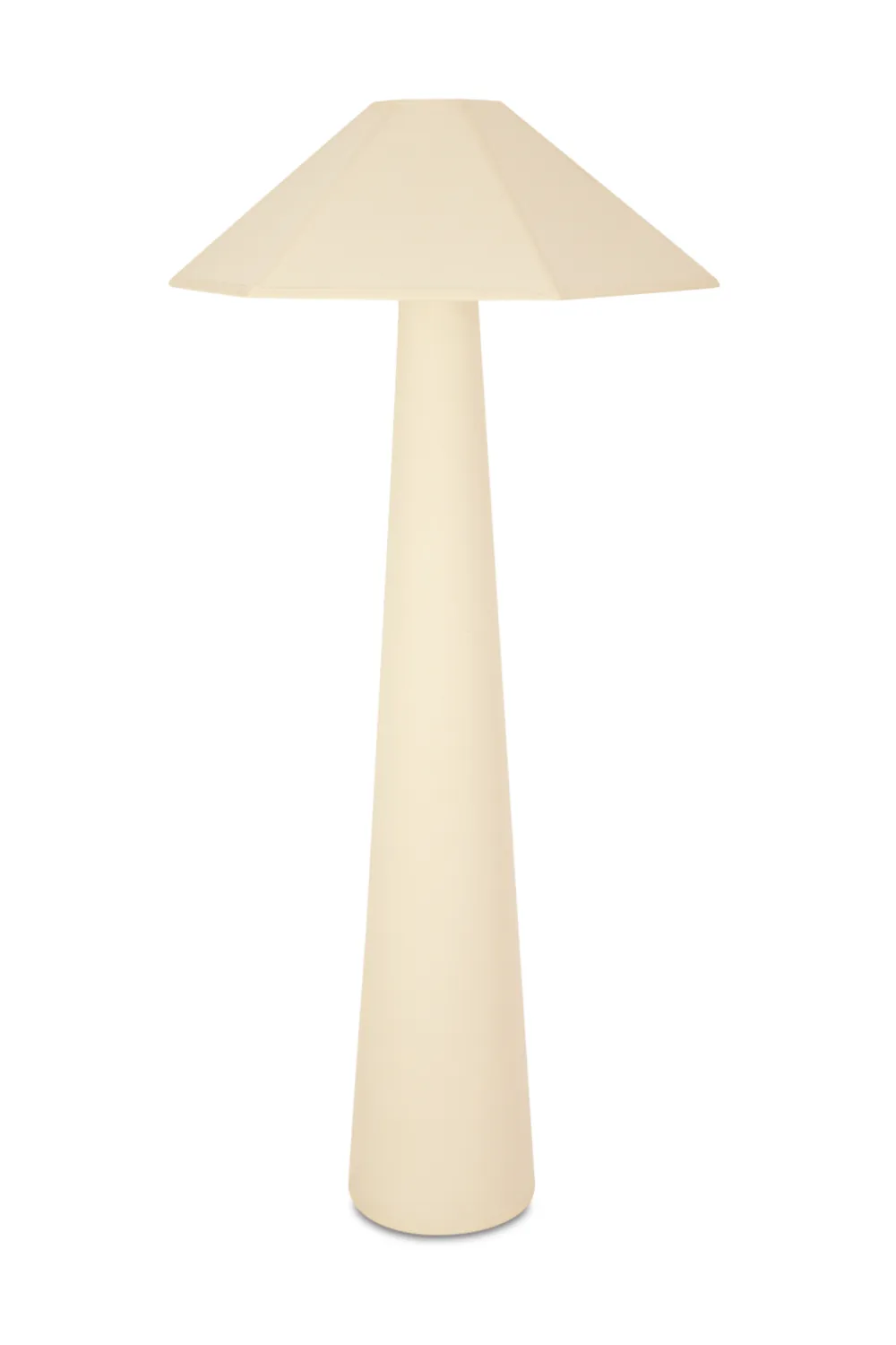 Modern Cotton-Shade Floor Lamp