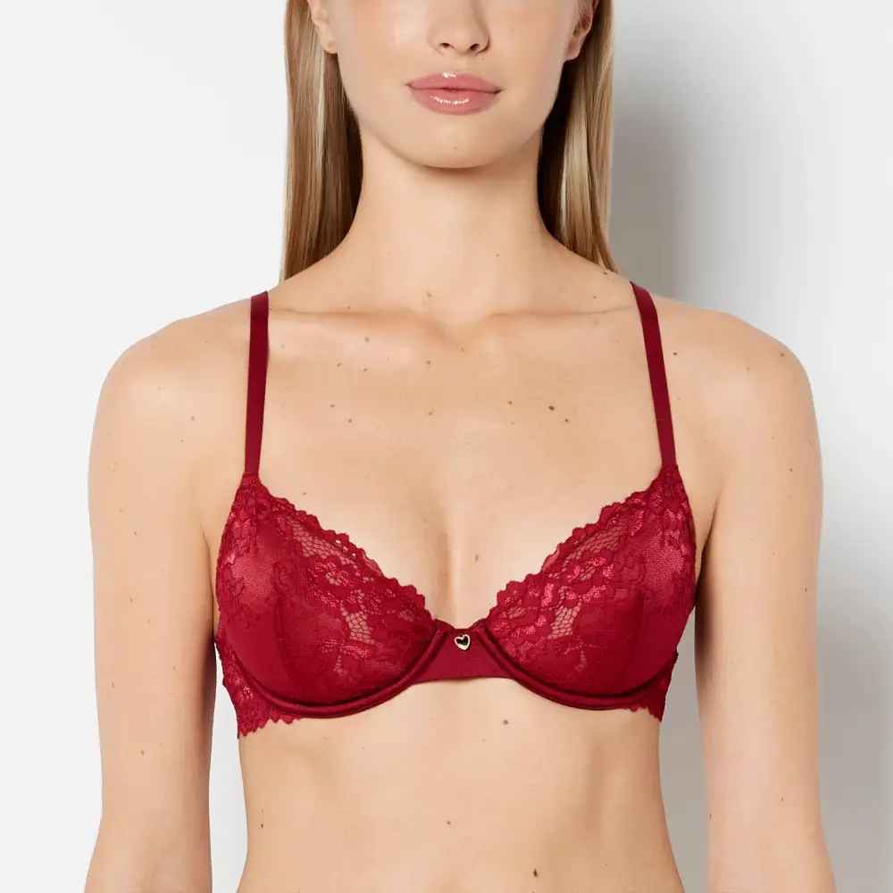 Unlined Demi Bra With Romantic Lace