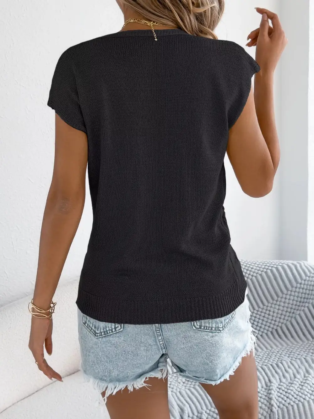Cable Knit Button-Down Cardigan