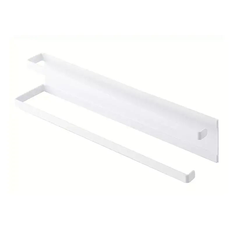 Magnetic Double Tissue Towel Holder White