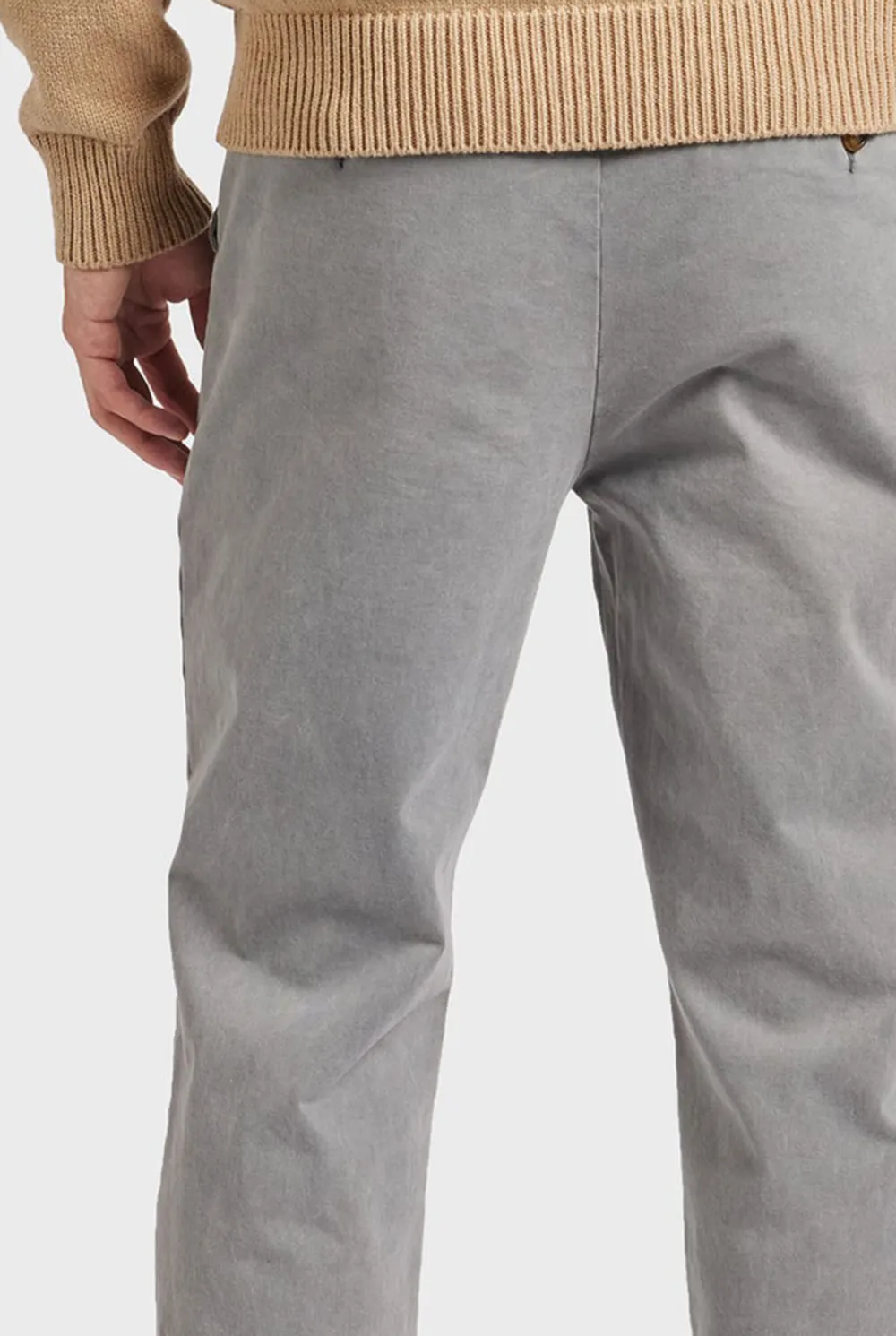 Casual Tapered Fit Cotton Blend Chino Pants