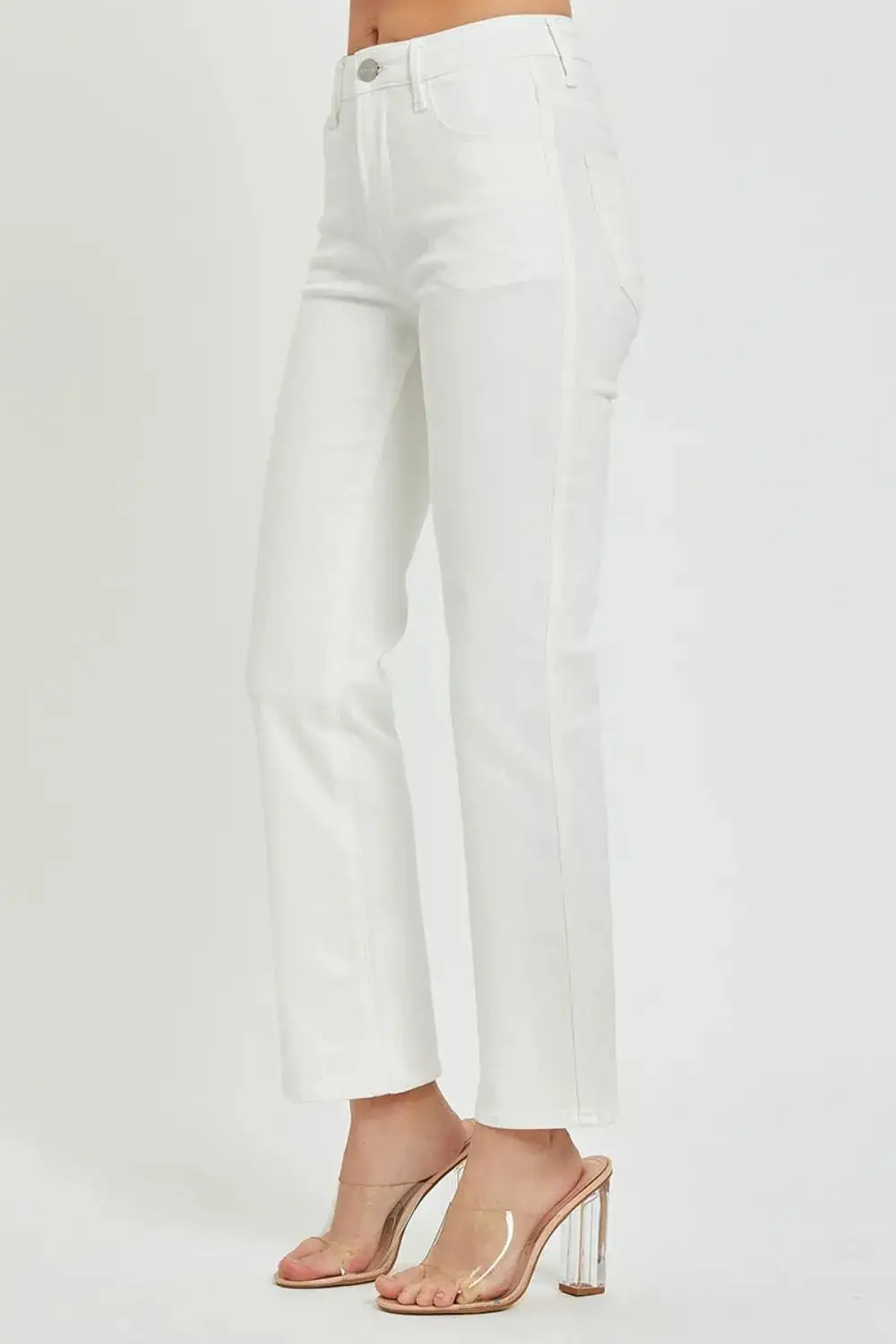 Full Size Mid Rise Jeans With Pockets