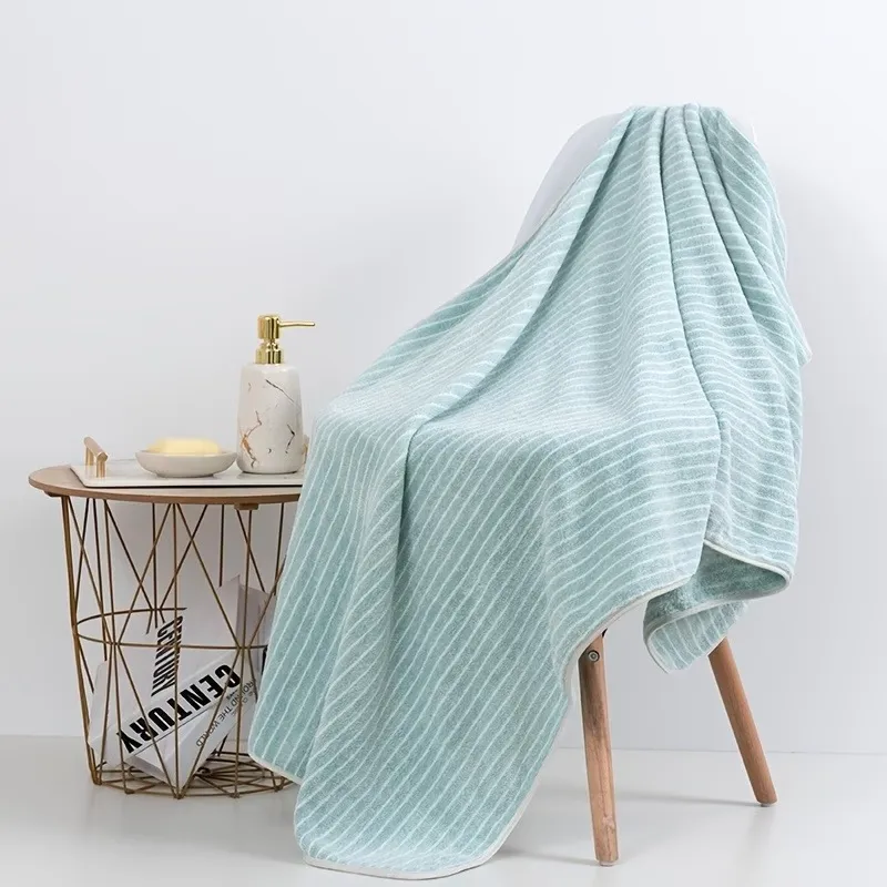 Absorbent Striped Bath Towel