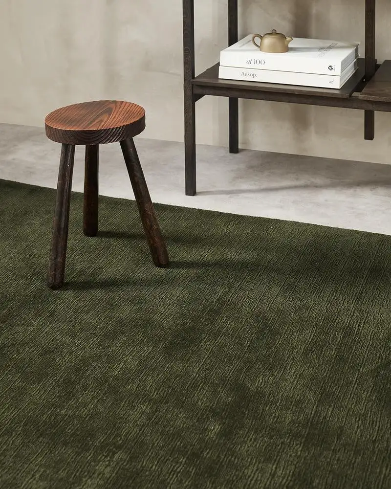 Wool Handwoven Contemporary Layered Area Rug
