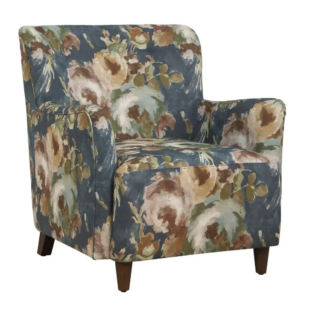 Floral Print Accent Armchair