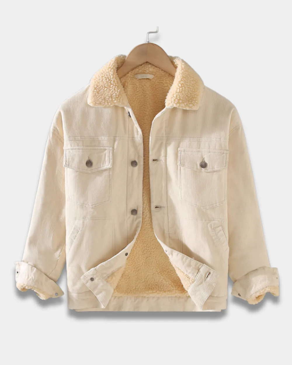 Corduroy Sherpa Collar Jacket