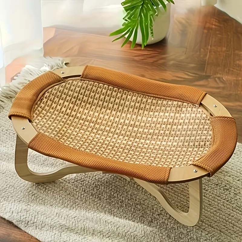 Elevated Rattan Pet Bed