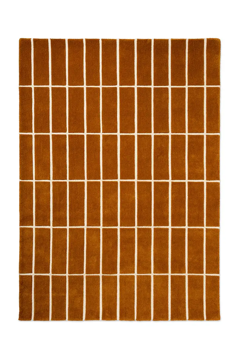 Wool Tufted Geometric Polished Area Rug
