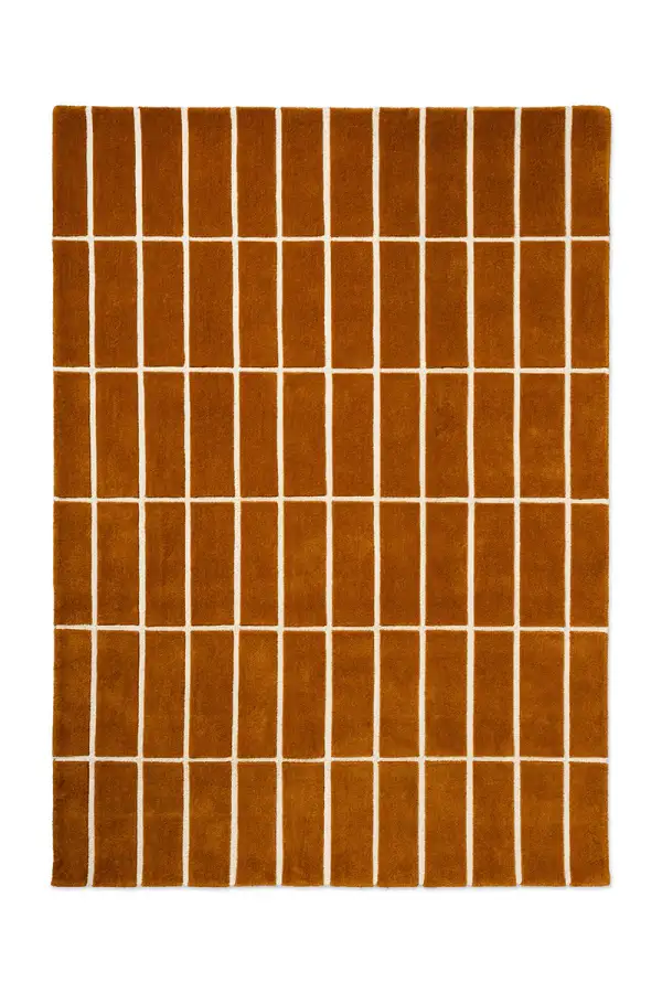 Wool Tufted Geometric Polished Area Rug