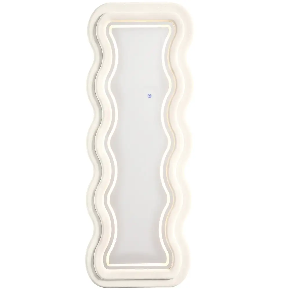 Wavy Illuminated Full Length Mirror