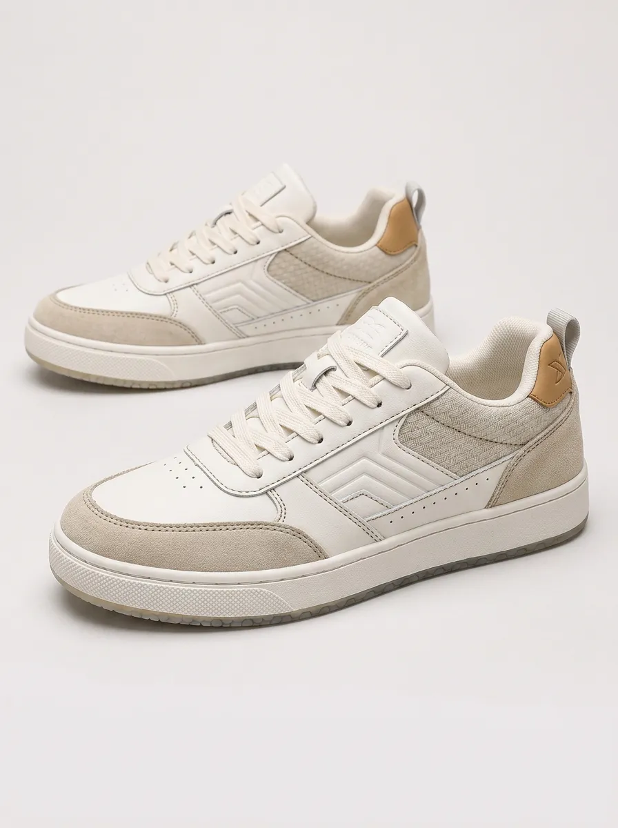 Men's Casual Patchwork Lace-up Skate Shoes