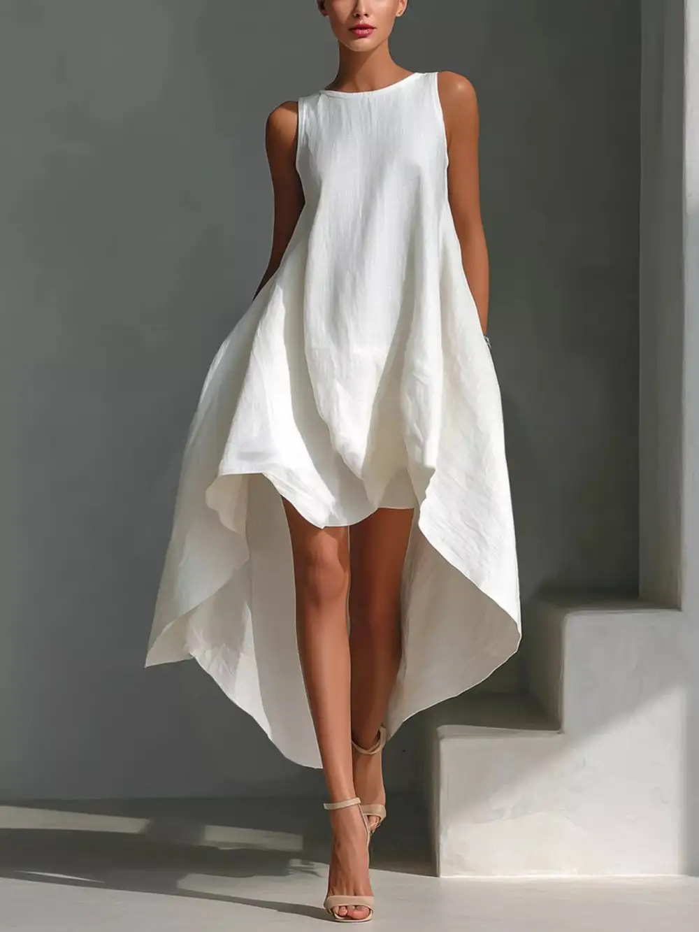 Versatile Sleeveless Casual Dress