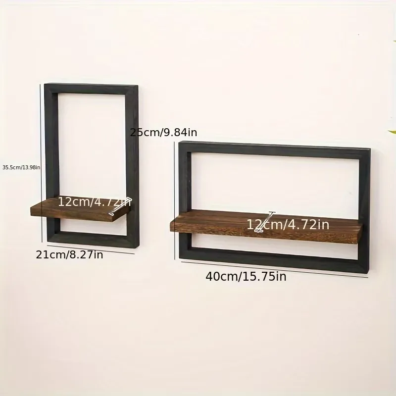 2 Pcs Modern Wall Shelf Set