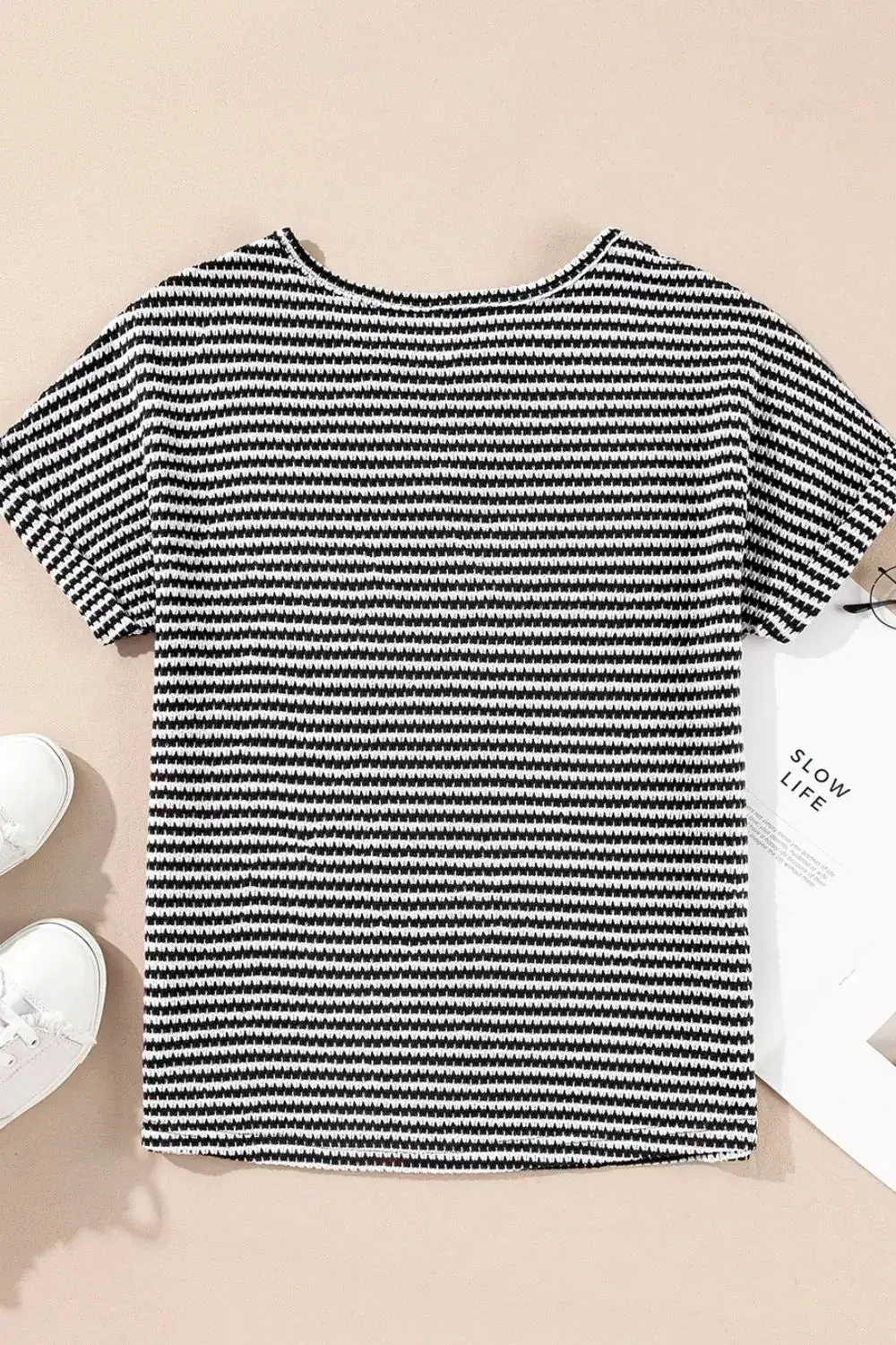 Knit Striped Blouse