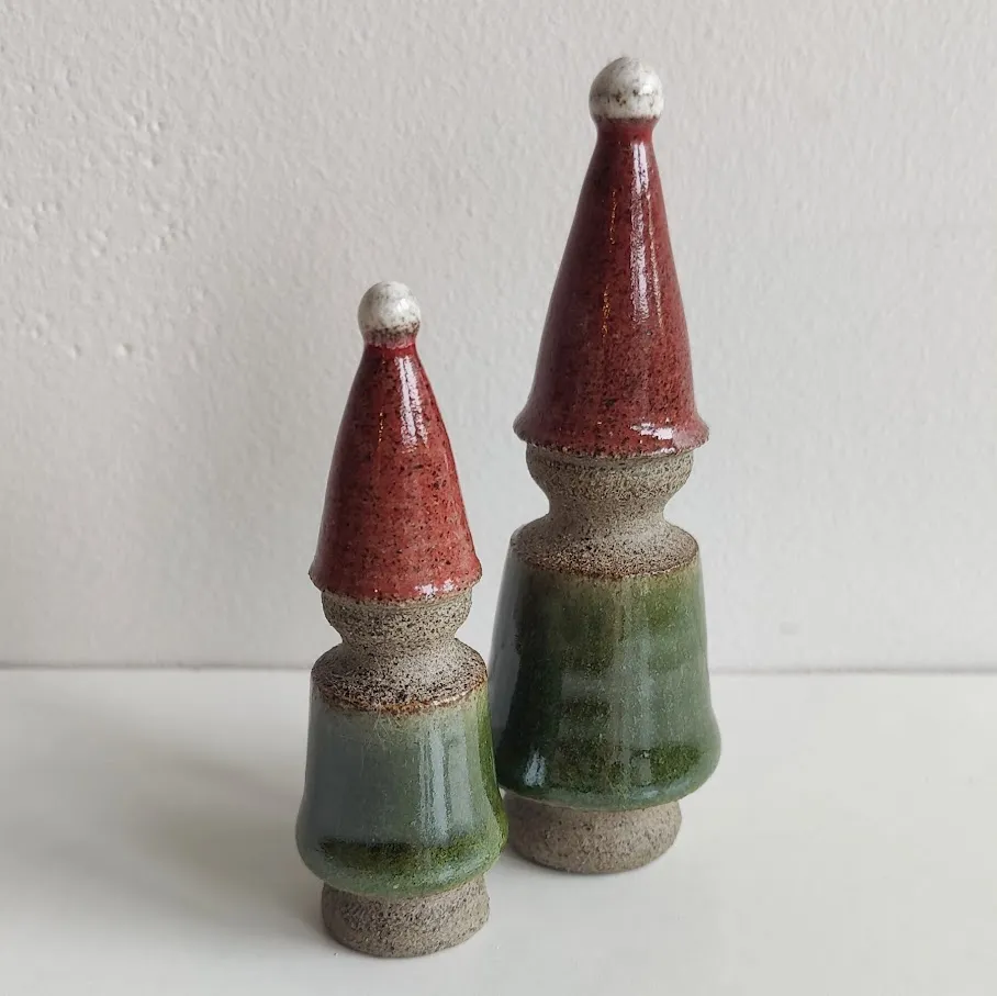 Handcrafted Ceramic Gnome Ornament