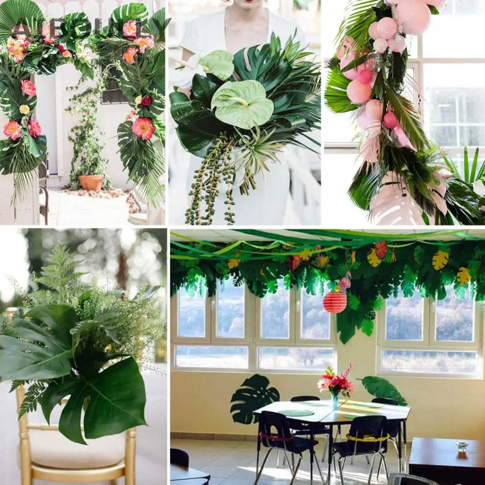 Artificial Leaf Decor Set