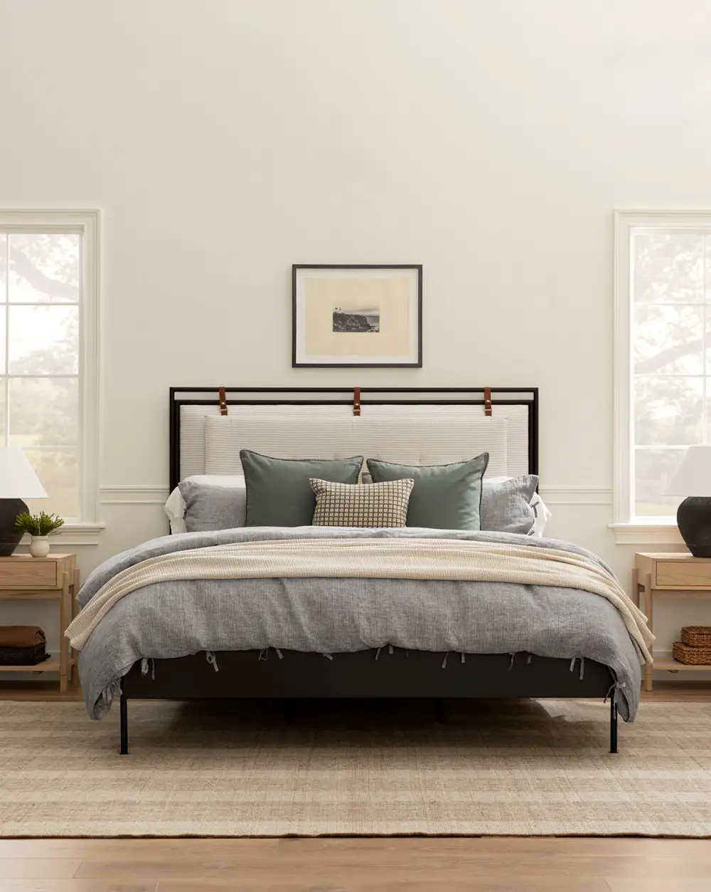 Striped Handwoven Wool Area Rug