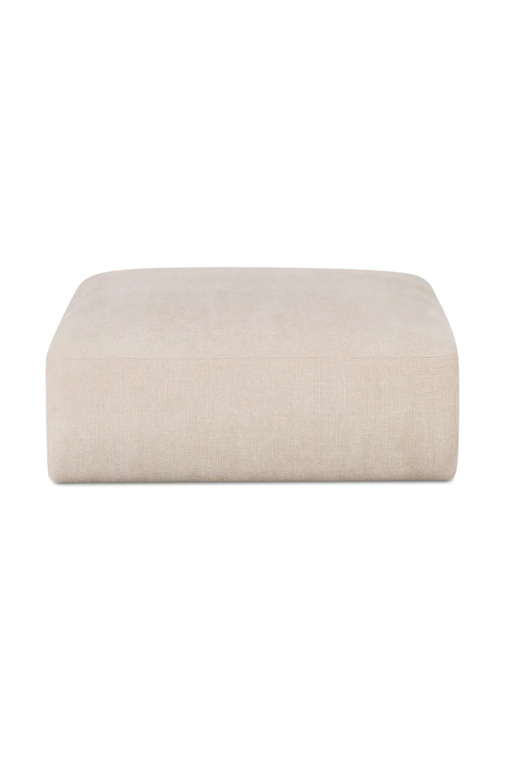 Chenille Square Ottoman