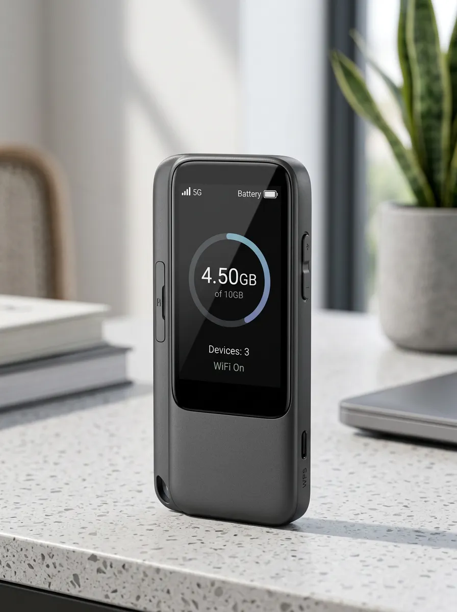 Data Monitoring Display WiFi Hotspot