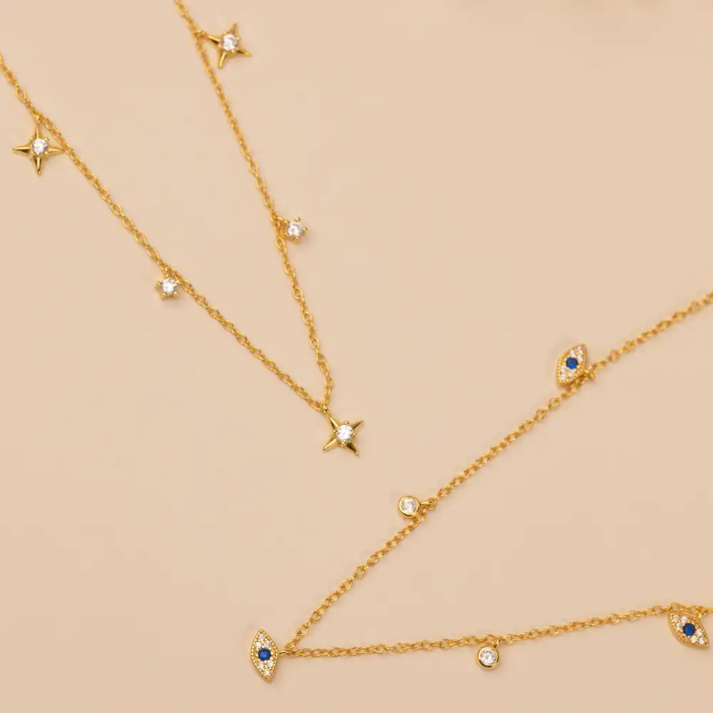 Evil Eye Charm Necklace Necklace