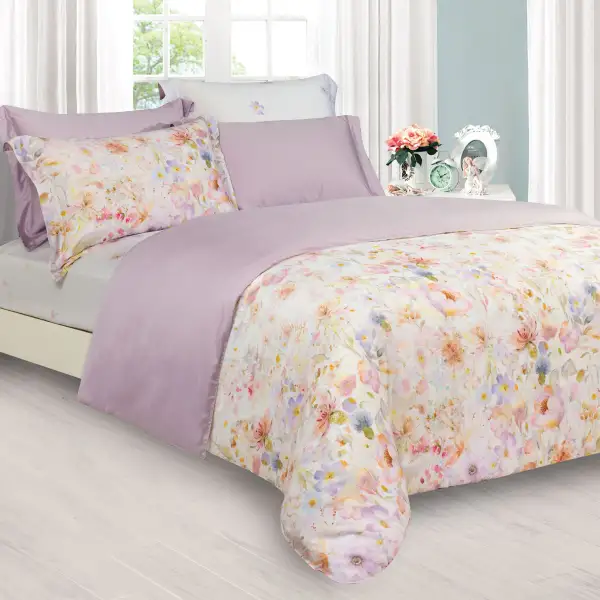 Soft-Finish Lyocell Fiber Woven Complete Bedding Set