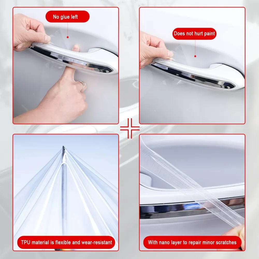 Car Door Cup Protector Film Set