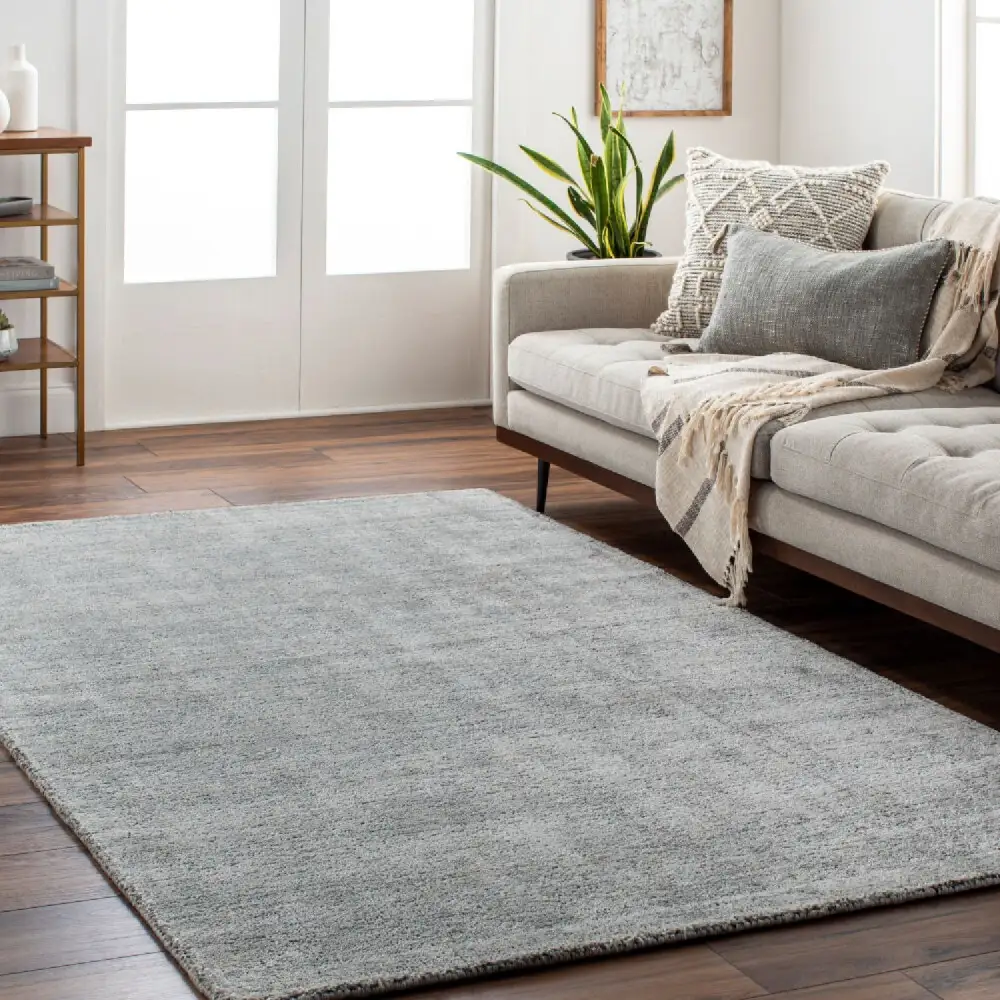 Hand-Loomed Wool Blend Carpet