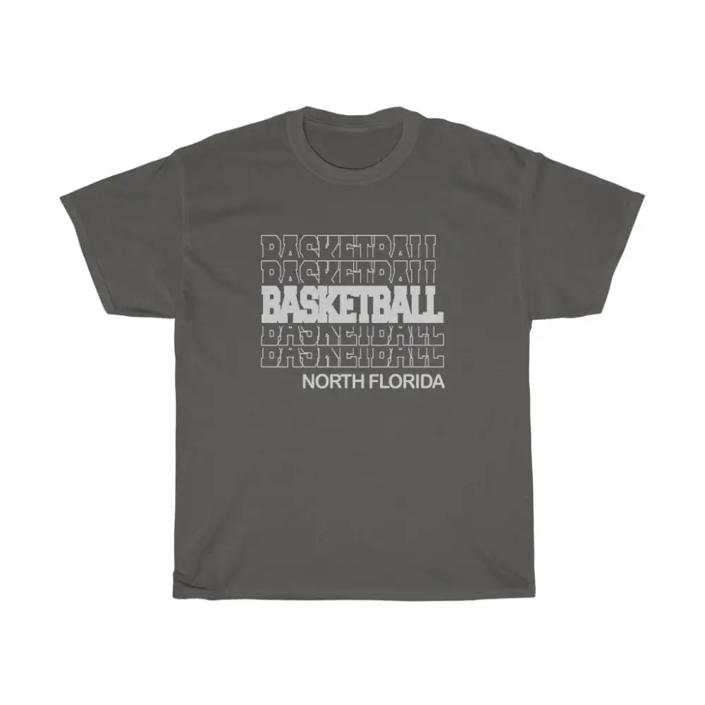 Basketball North Florida in Modern Stacked Lettering