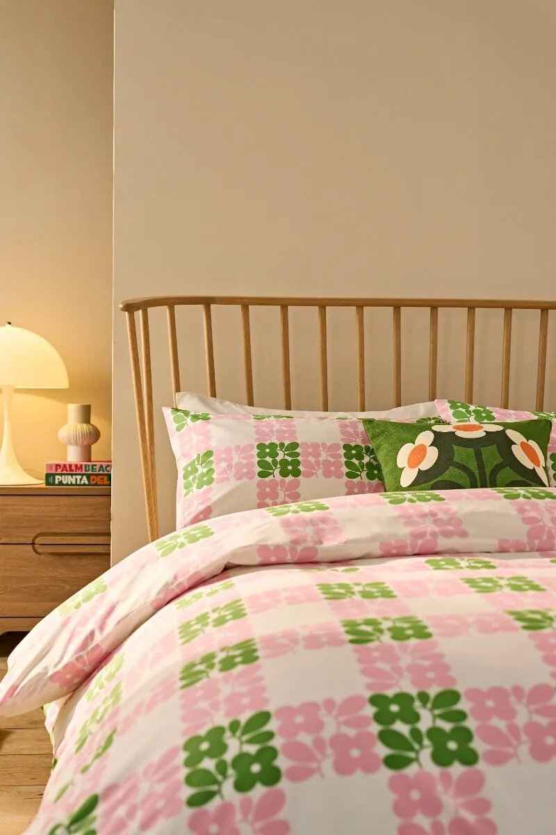 Printed Floral Cotton Duvet Cover Set