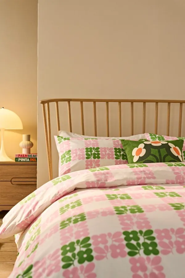 Printed Floral Cotton Duvet Cover Set