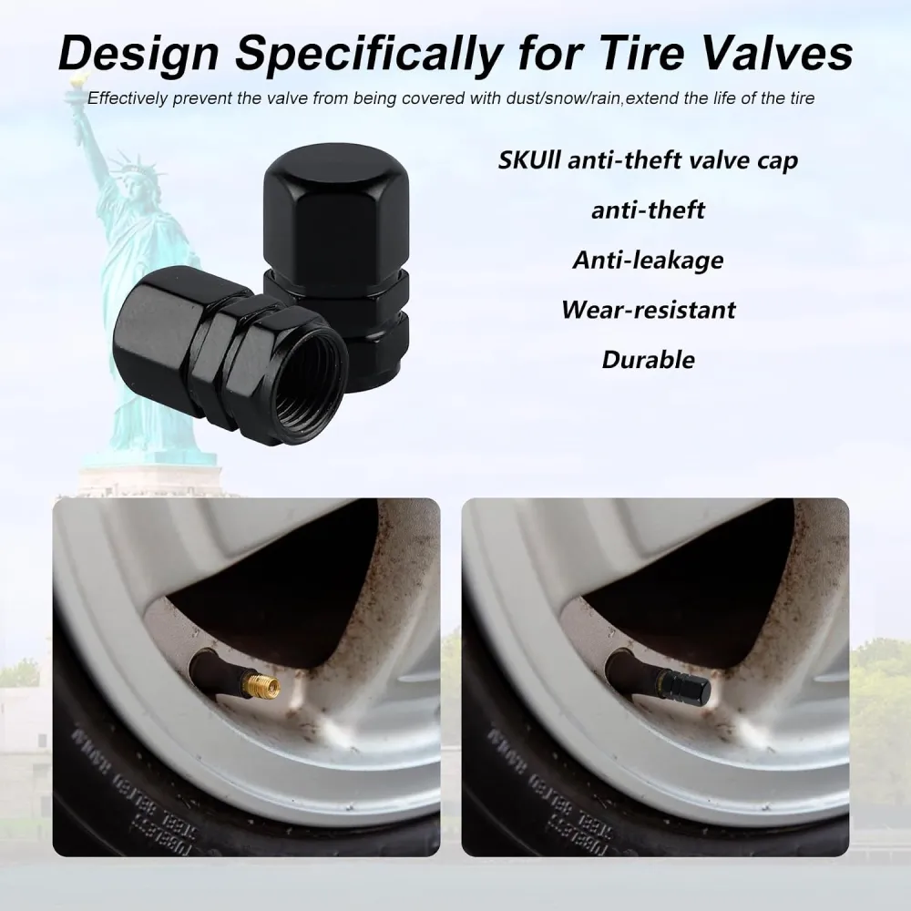 Aluminum Tire Valve Cap Set