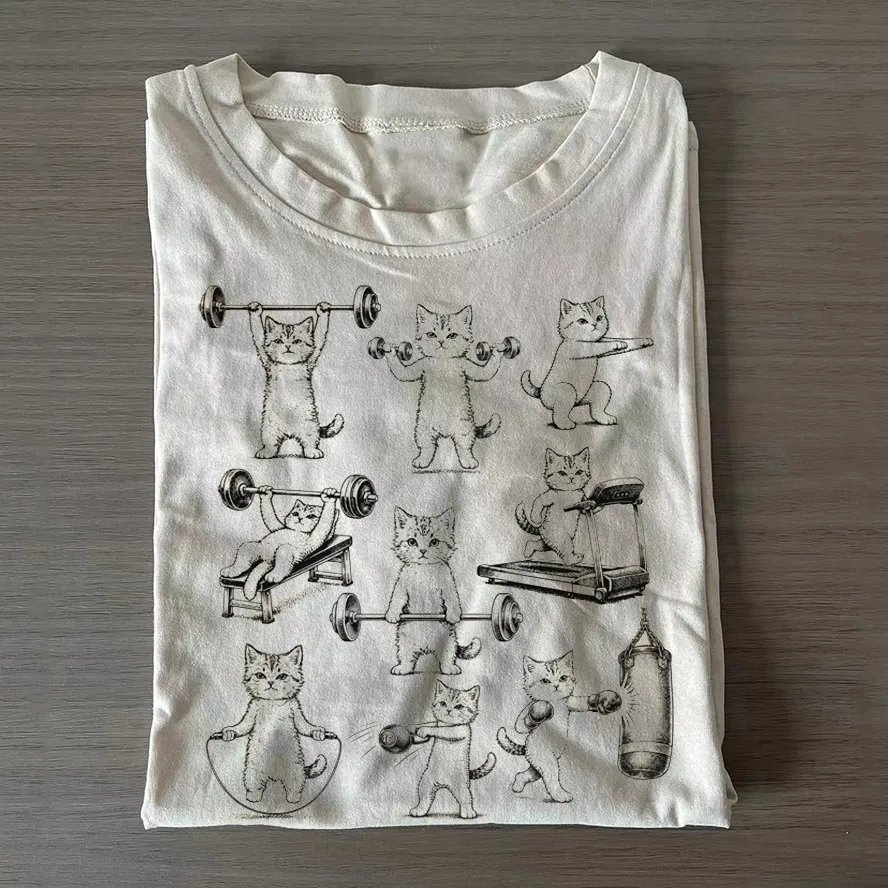 Funny Cats Gym Tee