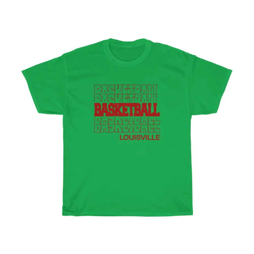 Basketball Louisville in Modern Stacked Lettering