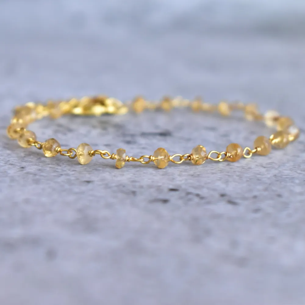 Sunlit Citrine Bracelet