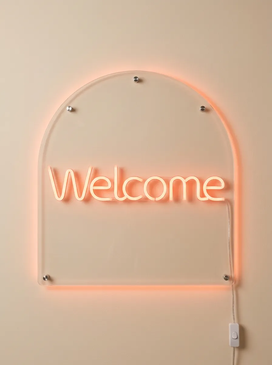 Arch Welcome Neon Sign