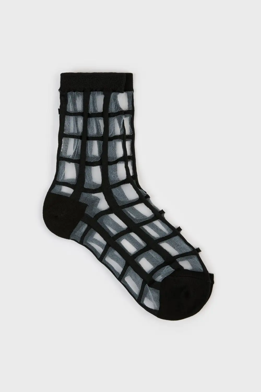 Sheer Grid Socks