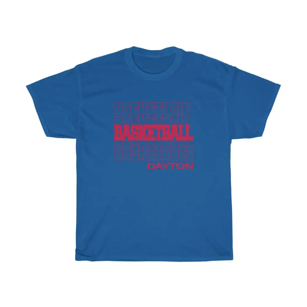 Basketball Dayton in Modern Stacked Lettering