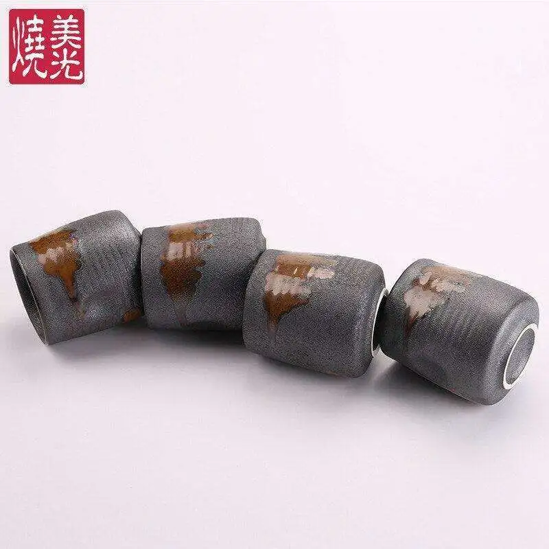 Stoneware Ribbed Drinkware Set
