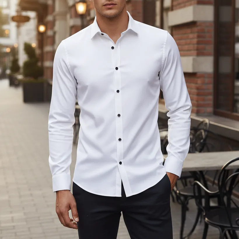 Men's Breathable Non-iron Stretch Shirt