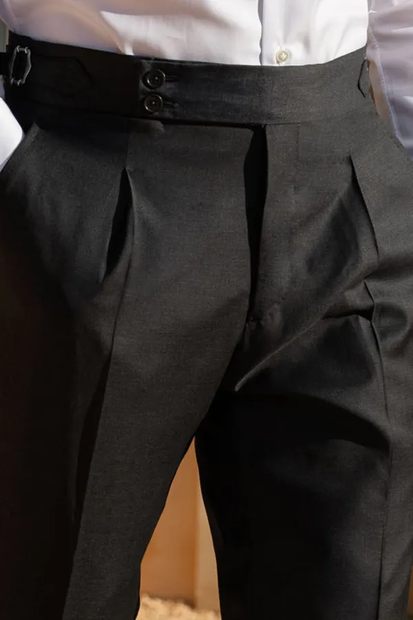 Dark Grey Trousers Men'S Fashion