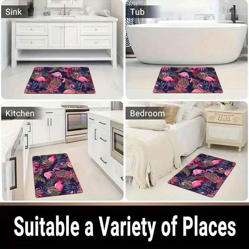 Tropical Flamingo Entry Mat
