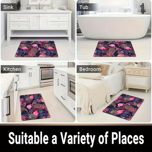 Tropical Flamingo Entry Mat